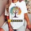 Watercolor Tree Of Life T Shirt Gnarled Nature Lover Vintage Washed Unisex Casual Stretched Streetwear Graphic Versatile