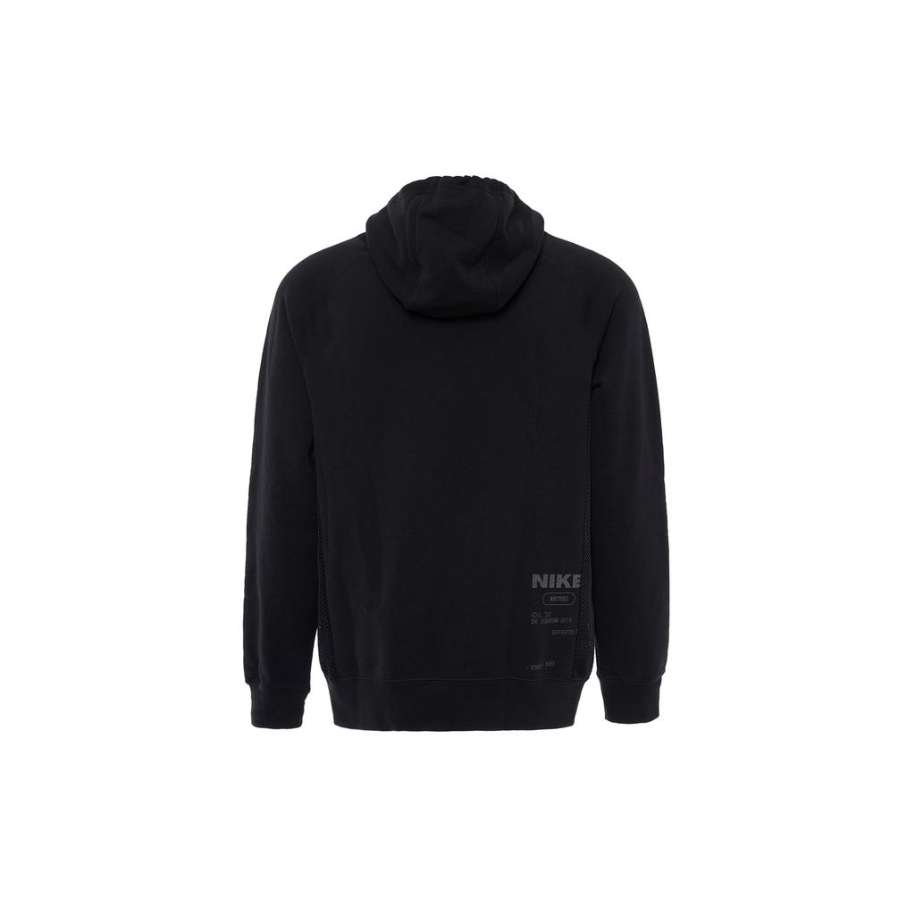 Nike Solid Logo Double Zip Pocket Hoodie Men Hoodie Black DD5926-010