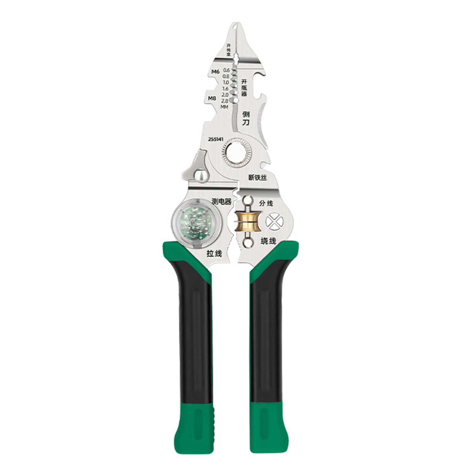 

Folding Efficient Electrician Stripping Plier With Comfortable Grip Handle for Wire Cutting Stripping Efficient Handling