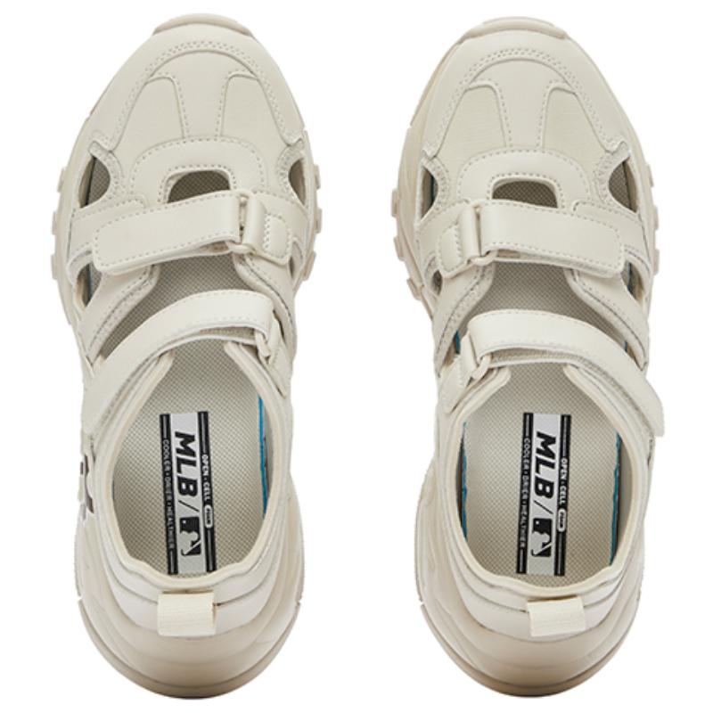 MLB Sandal Chunky Mask Breathable River Trekking Shoes Unisex Beige Black Sneakers 3ASDCH143-43BGS