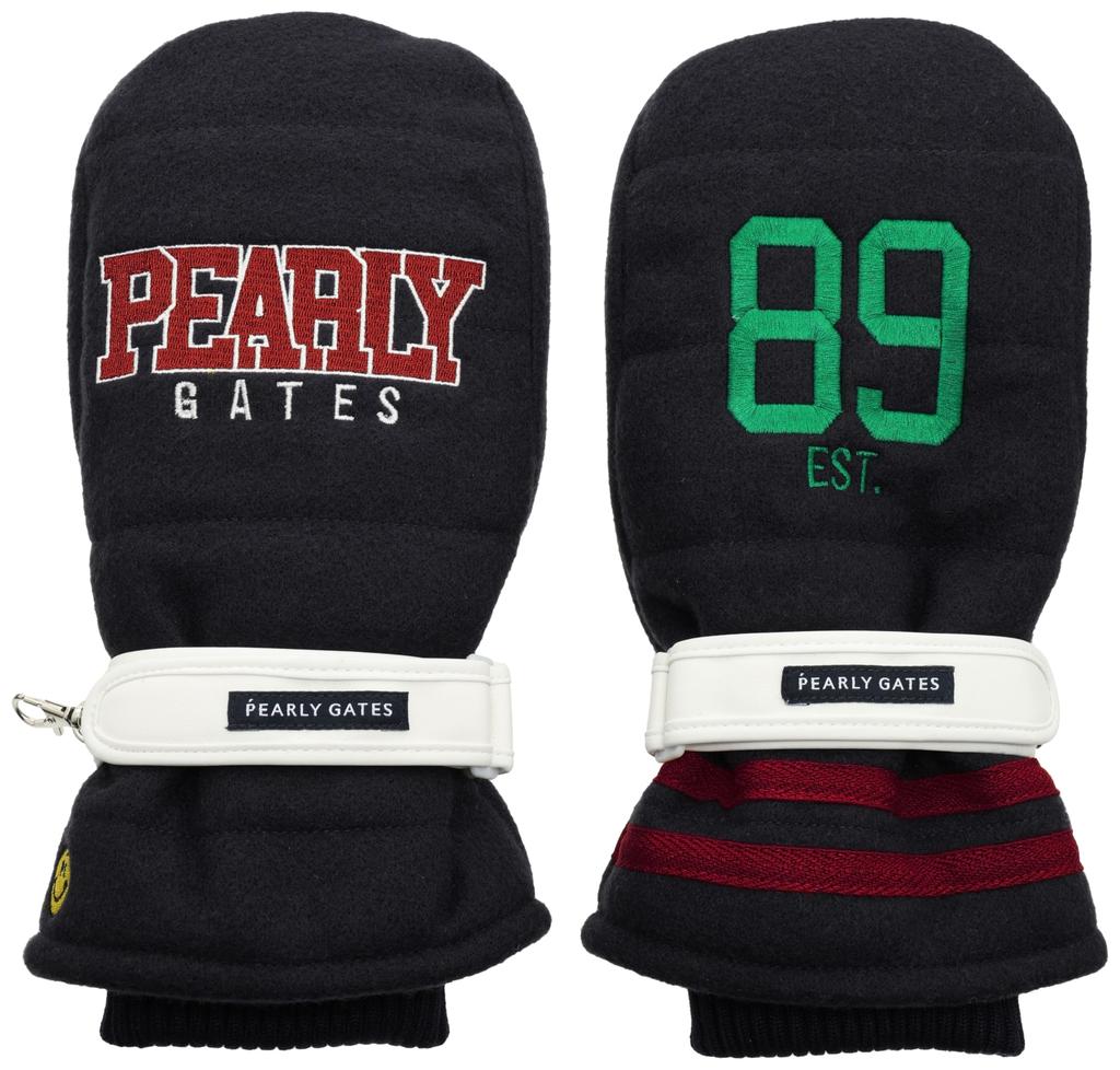 PEARLY GATES Unisex Melton Fleece Mittens, 053-4183112, 120 Navy, FR