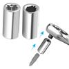2 PCS 1/4in Square Drive To 1/4 Hex Socket Bits Converter Screwdriver Bit Adapter Power Tool Accessories