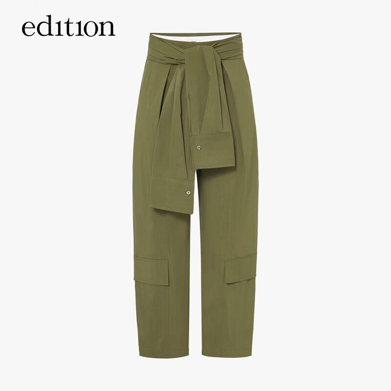 Edition Women's Deconstructed Tie-Strap Cargo Pants