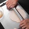 Non-Stick Stainless Steel Rolling Pin 8/10/12inch Pizza Pastry Roller  Cooking Tool