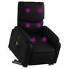 VidaXL Fauteuil inclinable de massage Noir Similicuir 3204893