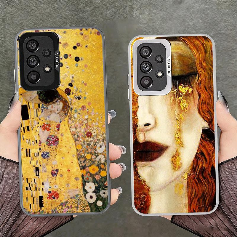 Kiss By Gustav Klimt Art Soft Phone Case for Samsung A17 A16 A15 A14 A13 A57 A56 A55 A54 A53 A37 A36 A35 A34 A33 A26 A25 A24 A23