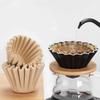 50Pcs Pour Over Coffee Filter Papers 50 Sheets; Fits Coffee Dripper & 1-2/2-4 Cups Wave Dripper Coffee Filter Papers