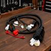 Full Motorcycle Wire Harness Set, Wiring Assembly with Branch Leads, Terminal Ends, and Outer Sleeving for Kayo T2 Electrical Repair and Service Jobs