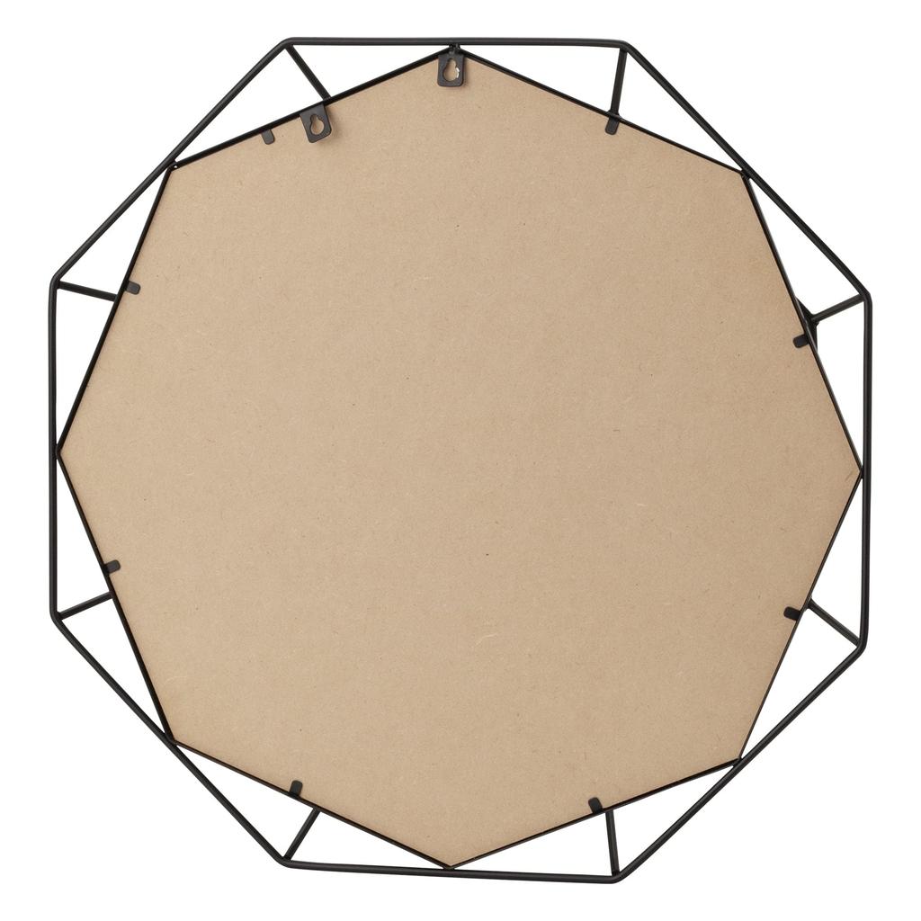 Francfranc Lina Wall Mirror Black 50cm Modern Metallic