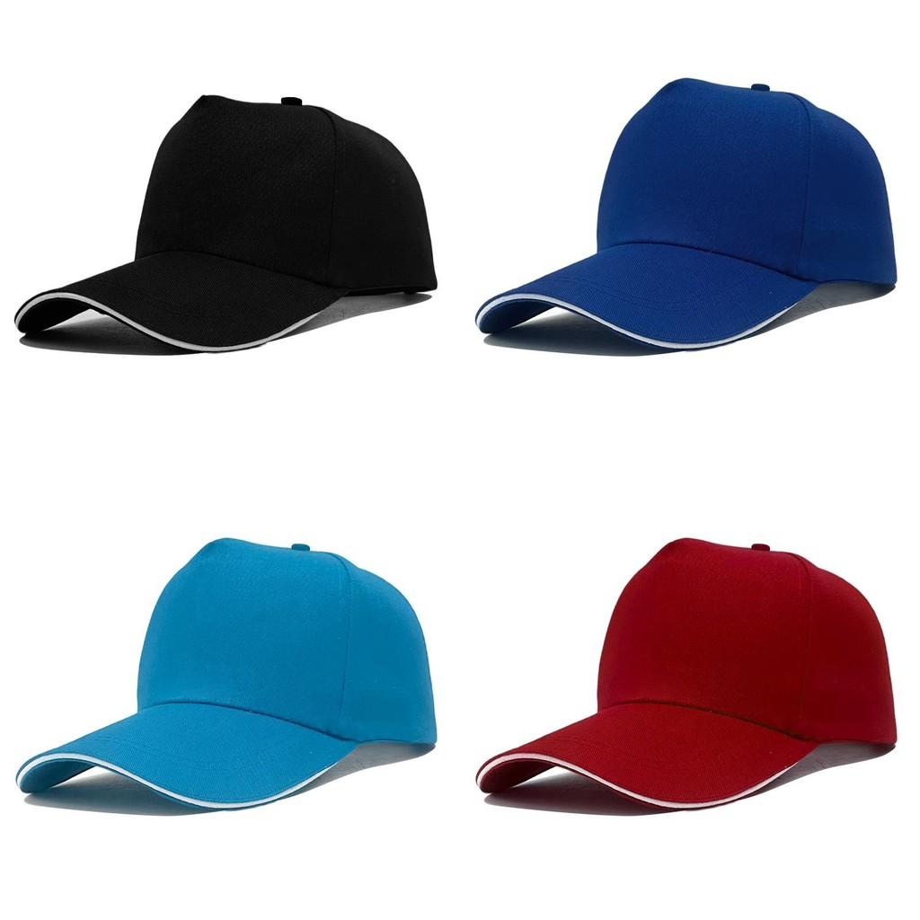 Cotton Pure Summer Baseball Cap Outdoor Breathable Solid Color Cap Duckbill