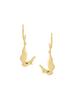 Kicky and Perky 925 Sterling Silver Gold Plated Bird Earring for Women