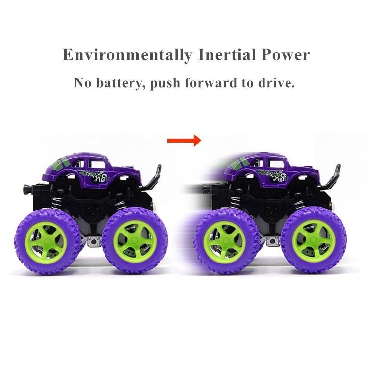 Toys Car Four-wheel Drive Off-road Vehicle Stunt Dump Cars Inertia Car Boy Toy Bigfoot Car Dinosaur Pull Back Children Toy Gift