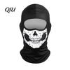 Cold Weather Neck Gaiter Skull Print Face Mask for Motorcycle Riding, Windproof Velvet Ski Balaclava, Cover Outdoor Sports Cycling Thermal
