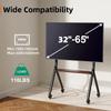 Mobile Rolling TV Stand for 32-65 Inch LCD LED OLED Screens,Portable TV Stand On Wheels,Height Adjustable TV Cart VESA 600*500mm