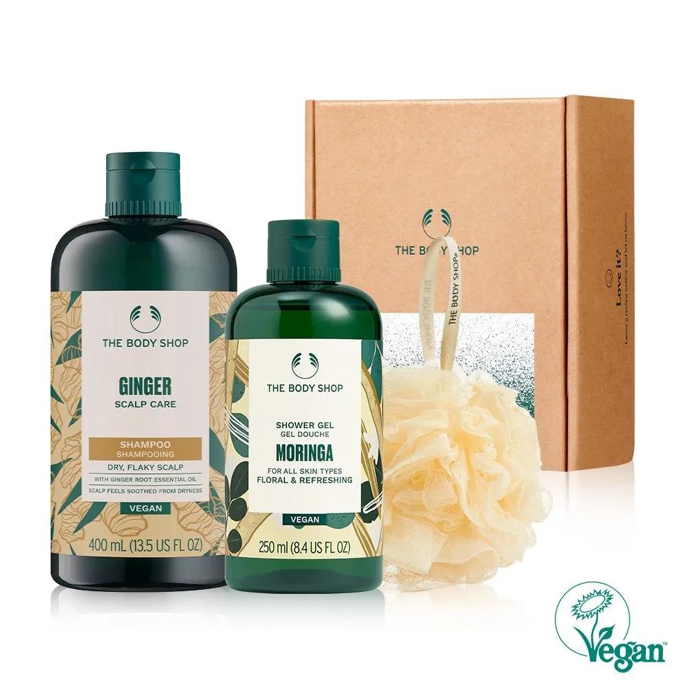 Moringa Shower Gel 250ml + Ginger Shampoo 400ml + Mini Bath Lily Gift Set