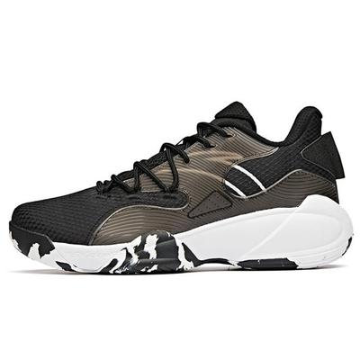 Men's Yaofeng Low Top Outdoor Basketball Shoes Black Brown White 112111609-2