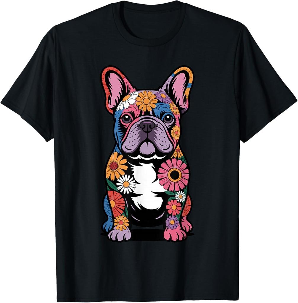Cool French Bulldog Art for Women Mama Mom Frenchie Lover T-Shirt
