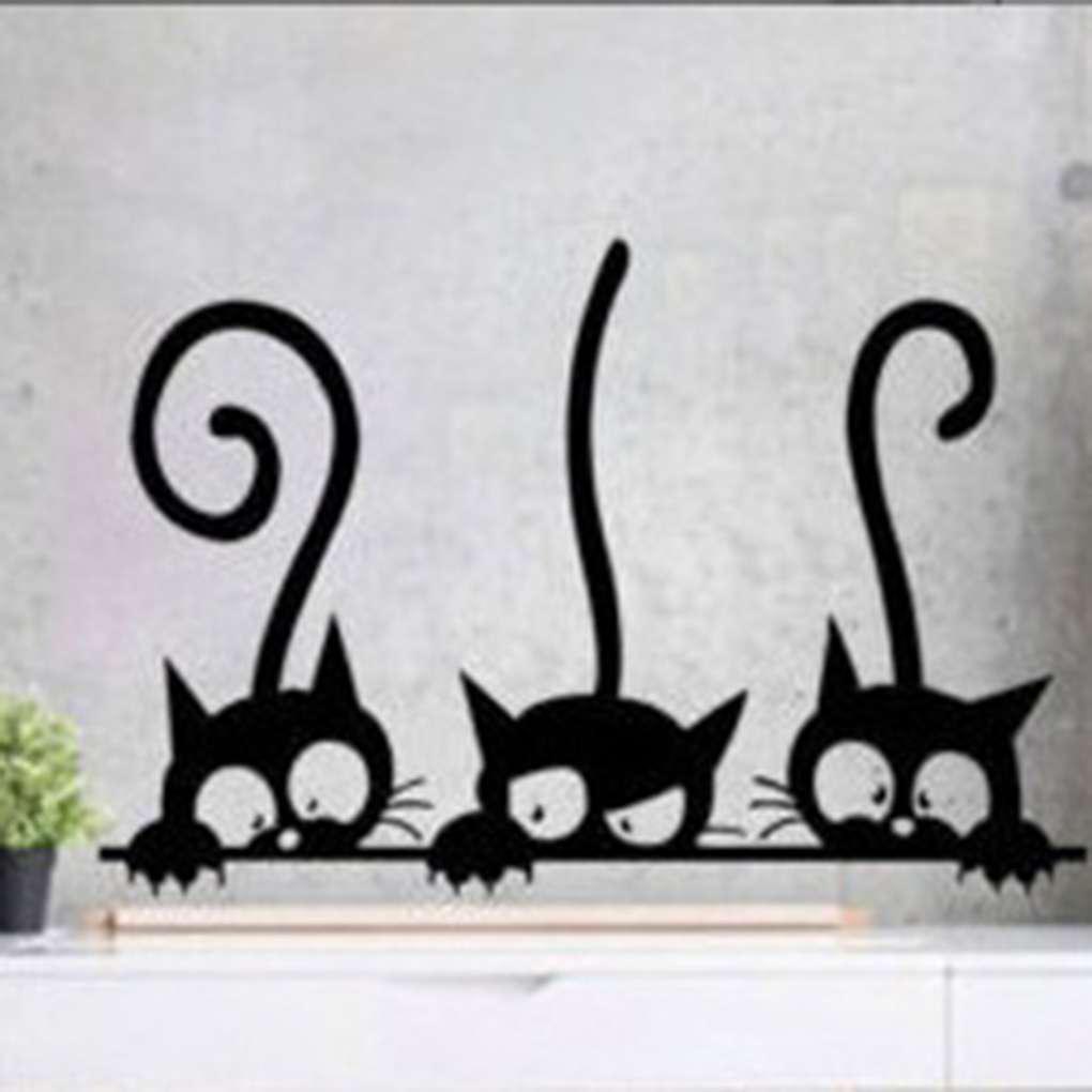 Trois Chat Papier Peint Decoratif Amovible Mur Autocollant Tatouage Nursery Bebe Chambre Cartoon Stickers Maison Acheter A Prix Bas Livraison Gratuite Avis Reels Avec Des Photos Joom