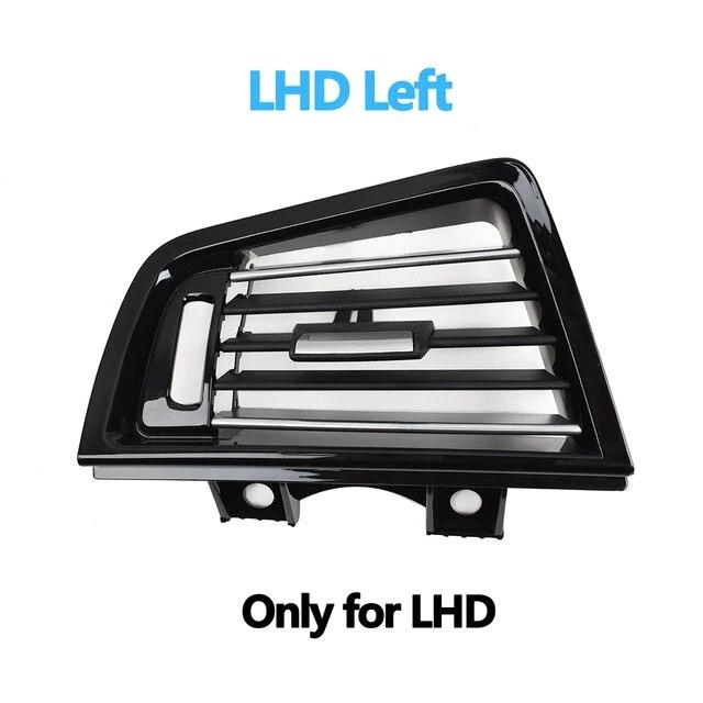 LHD RHD Piano Black Front Air Vents AC Outlet Panel Chrome For BMW 5 Series F10 F11 F18 520i 523i 525i 528i 535i