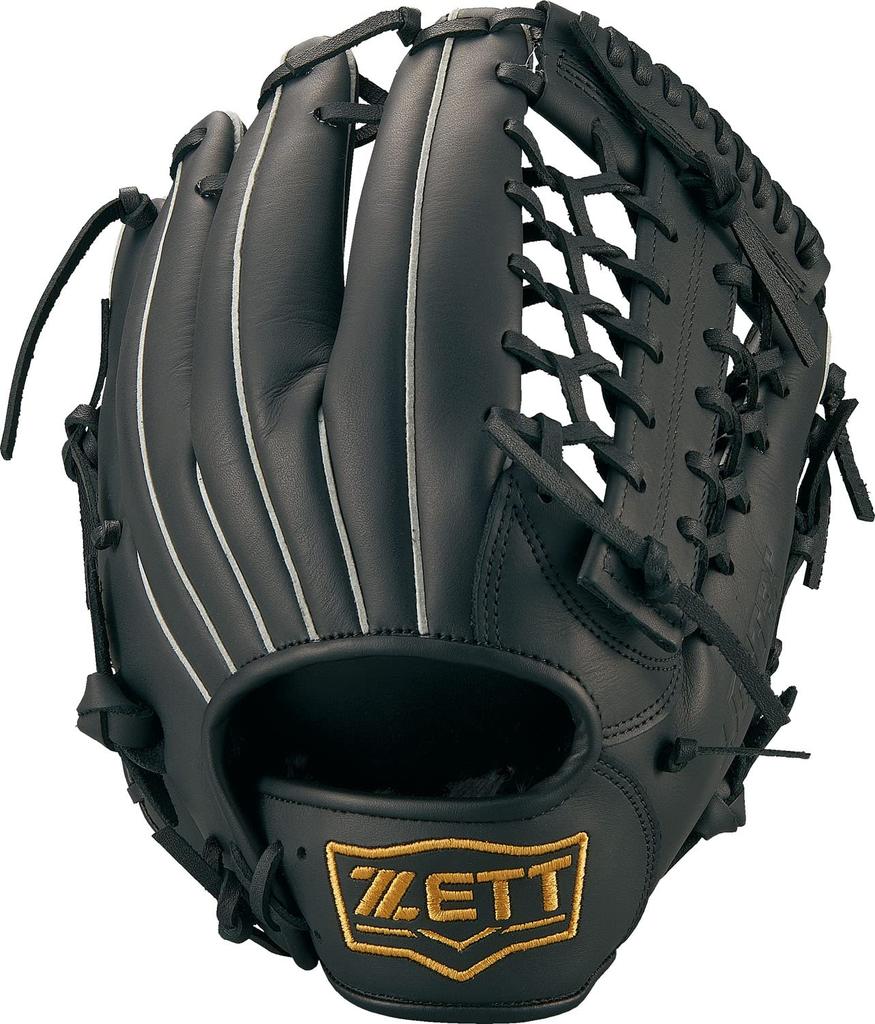 ZETT Litex Glove for Softball and Black Size 5 All-Around Baseball, Left-Handed Throw, (1900), (BSGB3910A)