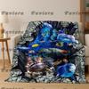 3D Illusion Sea Underwater World Dolphin  New Flannel Blanket,Cozy Soft Throw Blanket For Home Bedroom Bed Sofa Cover Gift