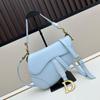 2026 Women's Trendy Palm Grain Shoulder & Crossbody Saddle Bag