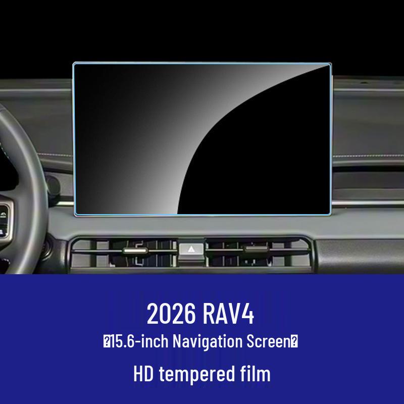 Compatible Tempered Protective Film for Toyota RAV4 Center Console Navigation Screen.