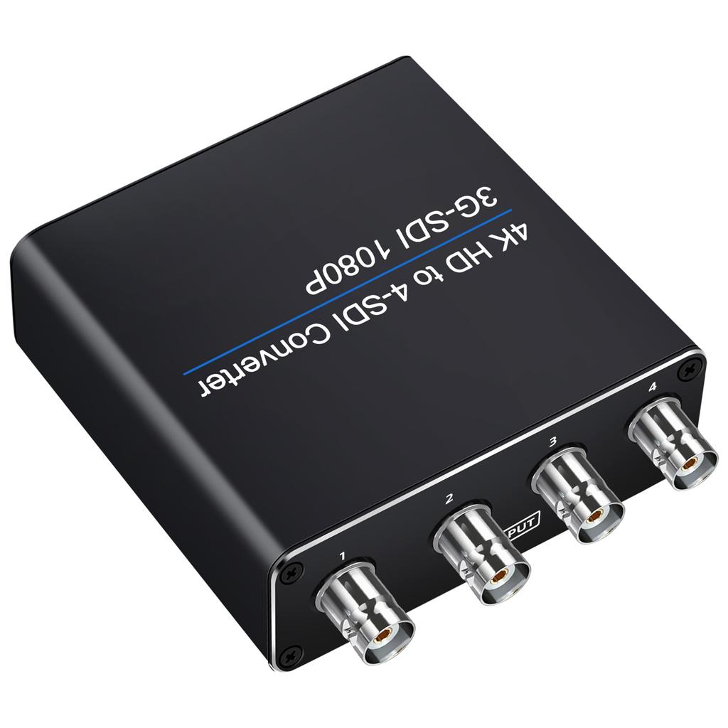 High Definition Multimedia Interface to SDI Converter 4K 1 Input to 4 Outputs for Camera Home Theater