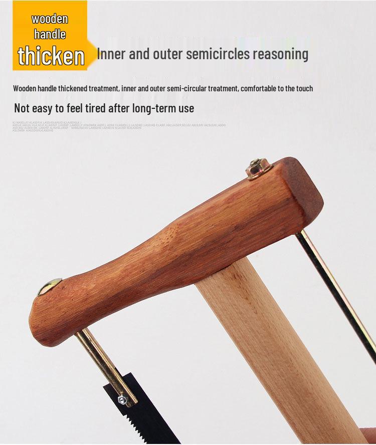 Vintage Οικιακό Υπαίθριο Χειροπρίονο για Ξυλουργική - Παλιομοδίτικο Εργαλείο Πριονιού Σκελετού