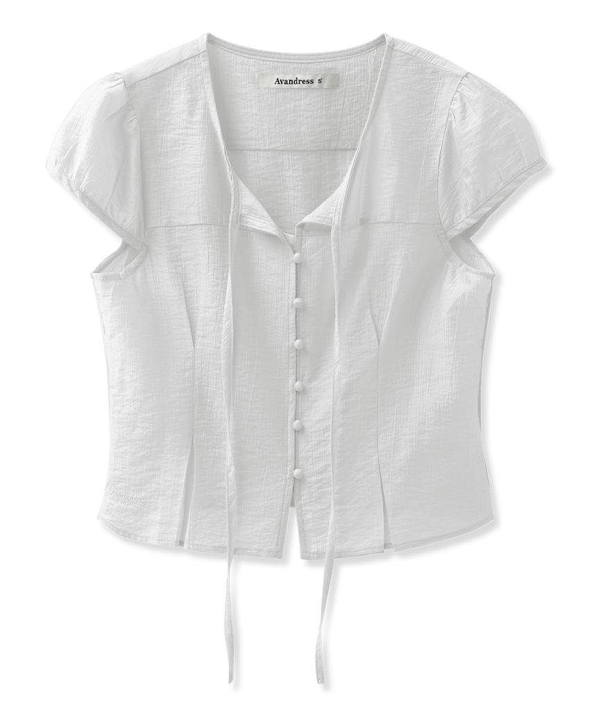 AVANDRESS Liora Tie Blouse4 Colors