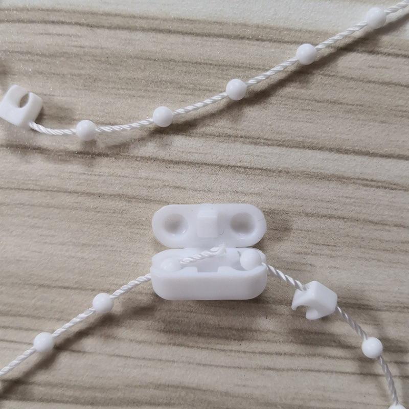 10Pcs/Lot White Roller Blinds Pull Cord Connector Curtain Chain Connector For Vertical Blinds Joiners Spare Tool Replacement