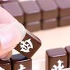 Portable Travel Mini Mahjong Set with Hand-Rubbed Tiles and Box for Home and Party Use