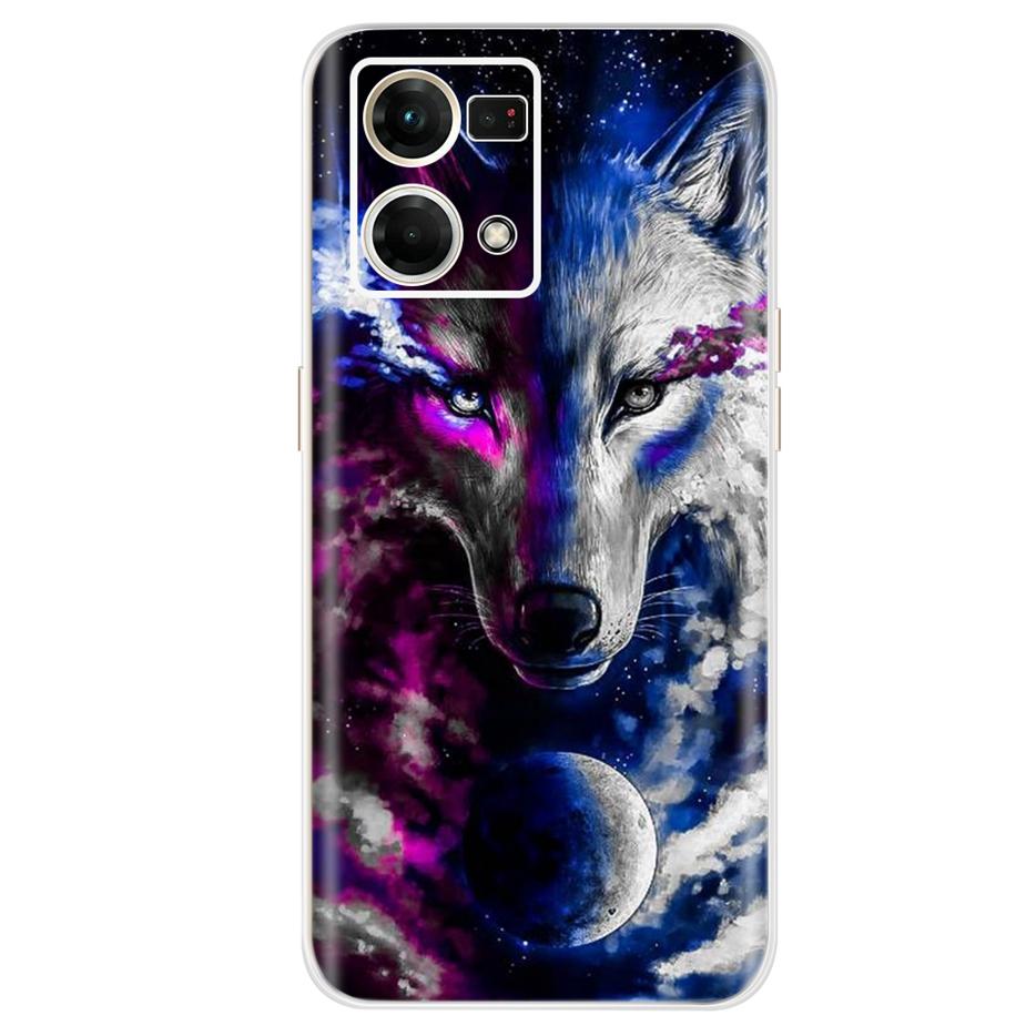 For Oppo F21 Pro 4G Case Oppo Reno7 CPH2363 Colorful Painted Cover Soft Silicone Case For Oppo Reno7 Reno 7 F21 Pro Fundas Coque