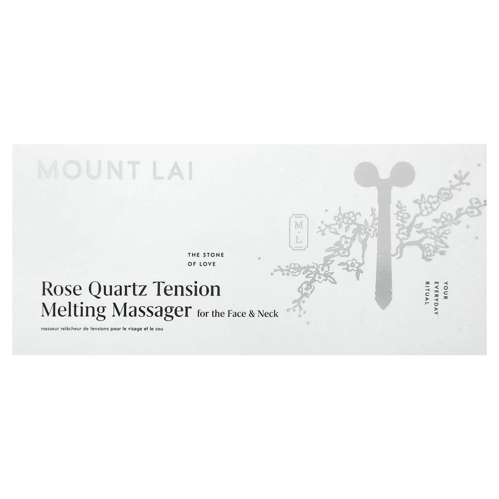 Mount Lai Rose Quartz Tension Melting Massager, Facial Roller X1
