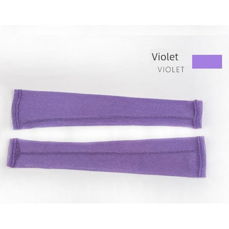 

Солнцезащитный нарукавник Женский летний с защитой от УФ-лучей Прохладный рукав для рук Кружевной нарукавник Длинный лоскутный велосипедный нарукавник Mesh Sleeve-Violet M