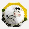 1pc Zebra Print Automatic Umbrella Portable Home Essential Umbrella, Iron Umbrella Structure Suitable for All Seasons yy251123114