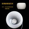 Home Use Silver-Embedded White Porcelain Tea Large Tasting Glazed Jade Jian Zhan Men's Master Cup Single