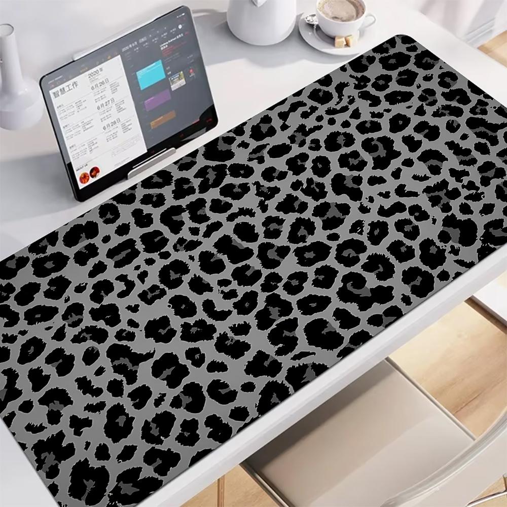 Leopard Print Mouse Pad Extended Pads Large Gaming Nonslip Gamer Keyboard Mousepads Laptop Tablet Mat Mini Pc Playmat