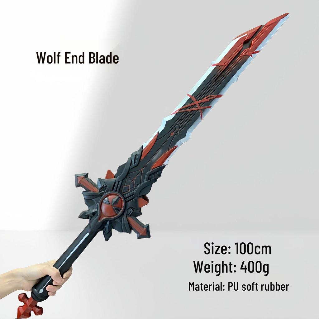 Genshin Impact Raiden Shogun Safe PU Prop: Wind Edition Toy Weapon