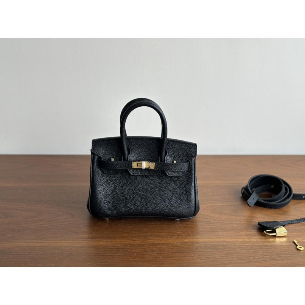 20 Couro Platina Togo Grande Capacidade Primeira Camada Feminina Couro Moda Versátil Bolsa de Mão Ombro Mensageiro Bolsa Feminina