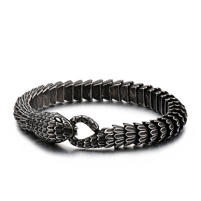 Fashion Trend Cross -border Creative Personality Snake Men's Titanium Steel Bracelet Accessories