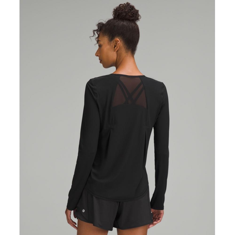 Lululemon Sculpt Long Sleeve Shirt  Pleated Black
