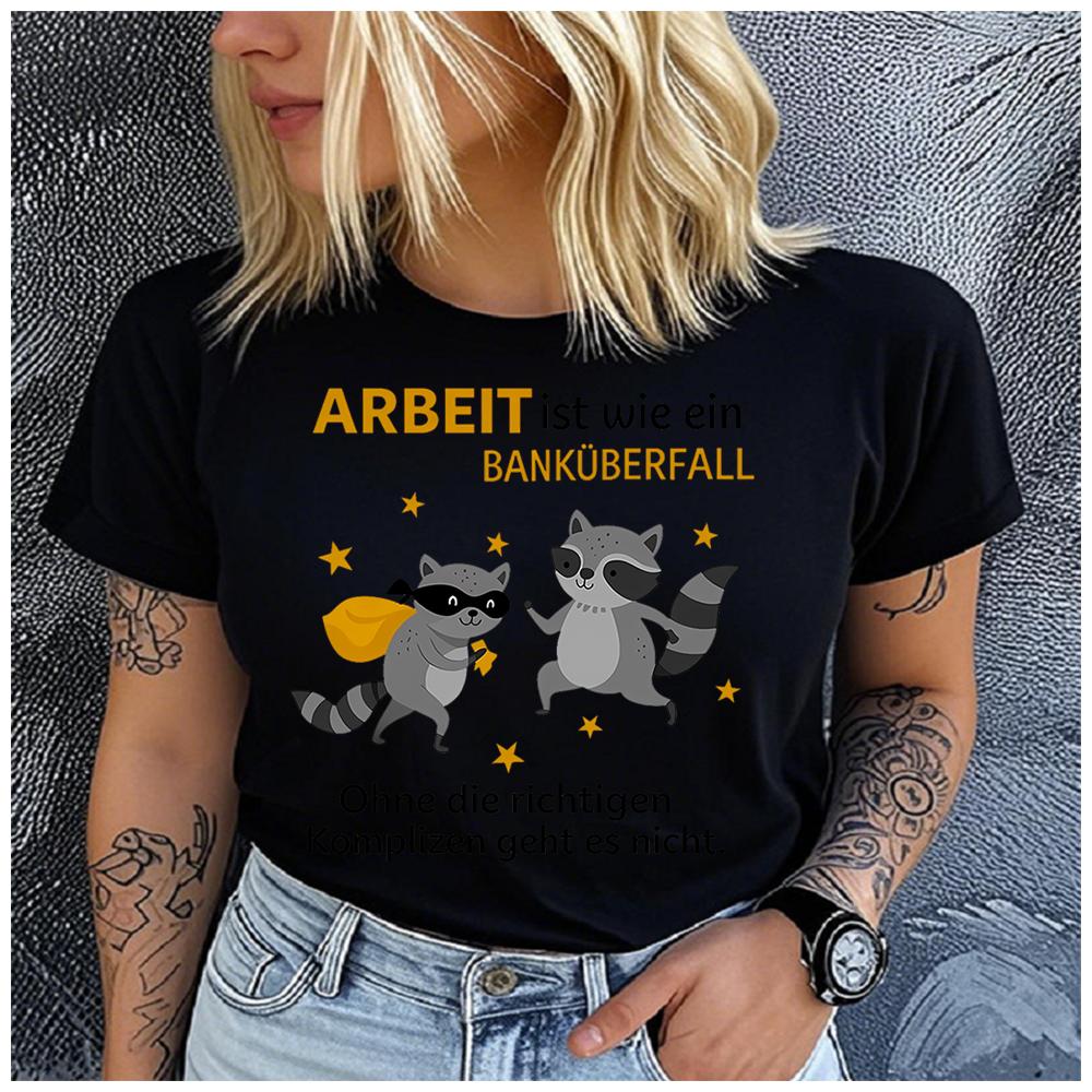 Unisex Polyester Summer Top with Astrology Print Loose round Neck Short Sleeve Fashion for Lovers of Cute Squirrels