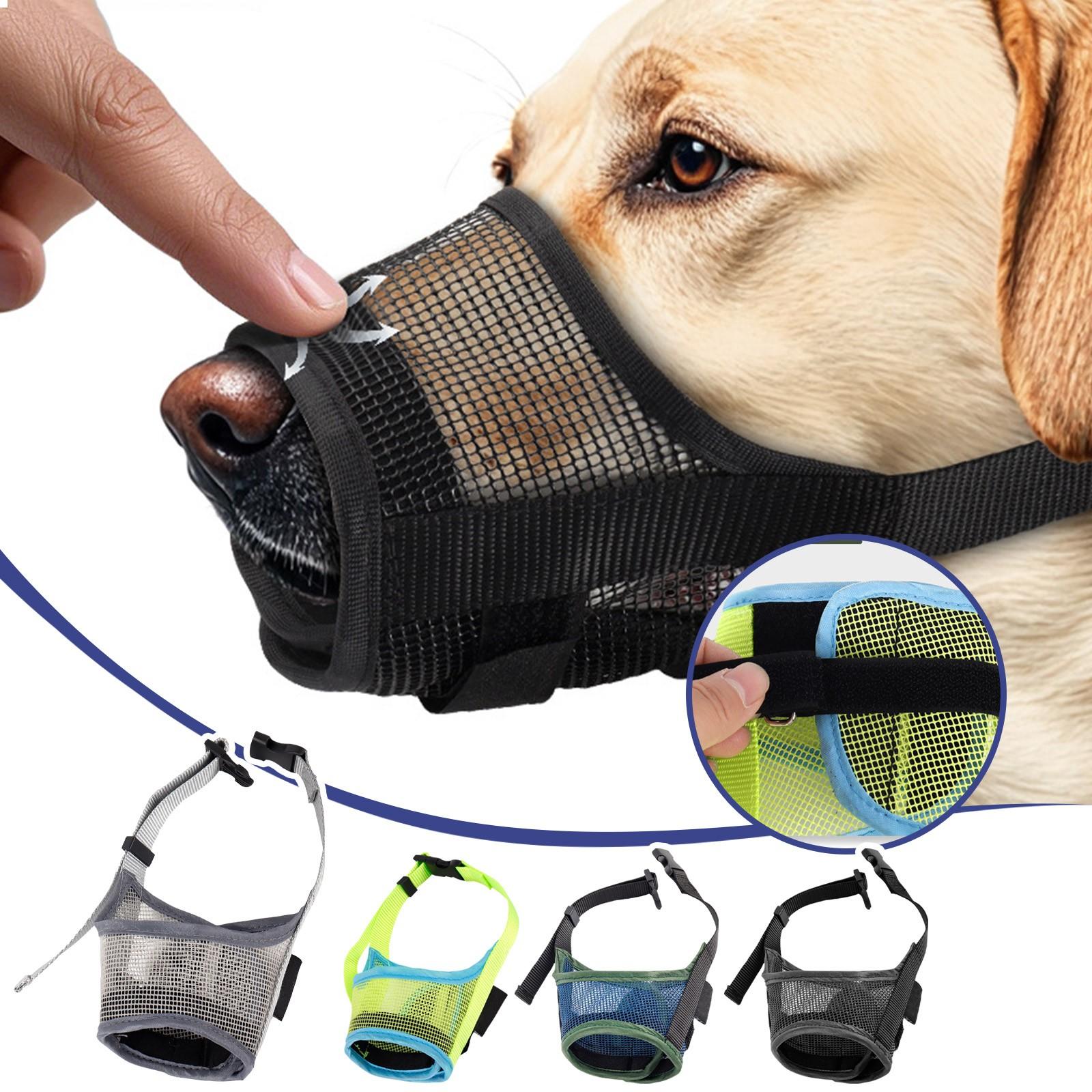 

Mouth cover for medium-sized dogs to prevent biting S зелений