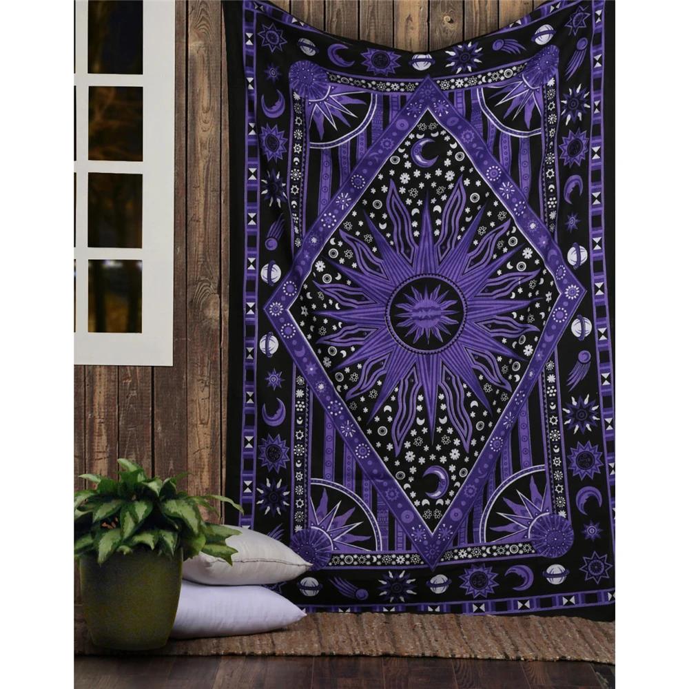 Indian Tarot Divination Mandala Tapestry Hippie Tapestry Bedroom Living Room Backdrop Decor Bohemian Home Decor Aesthetic Tapiz
