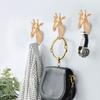 Resin Distinctive Style Animal Shape Bathroom Wall Towel Hanging Hook Coat Hat Keys HangerGiraffe