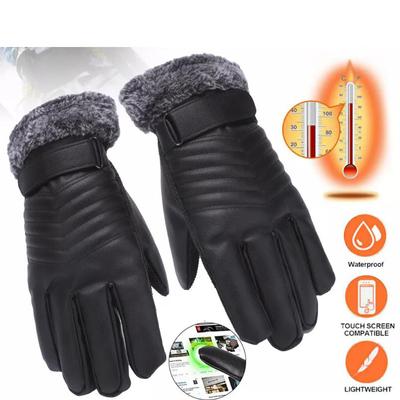 1 Paar Winter Herrenhandschuhe Wasserdicht Thermisch Touchscreen Thermisch Winddicht Warme Handschuhe