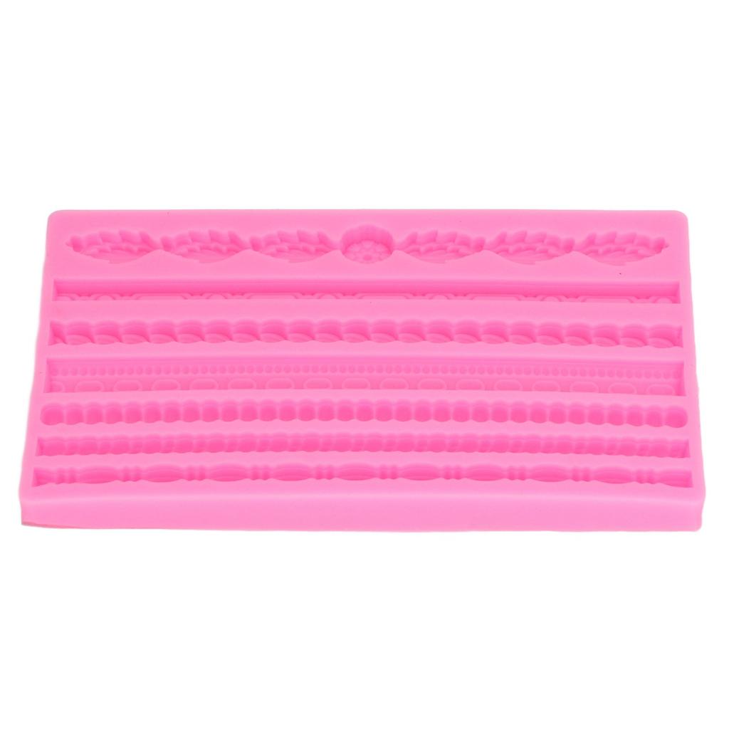 3D Perlenstrick Seil Silikonform Lebensmittelqualität Wiederverwendbare Kuchen Dekorationsform für Kuchen Gelees Brote