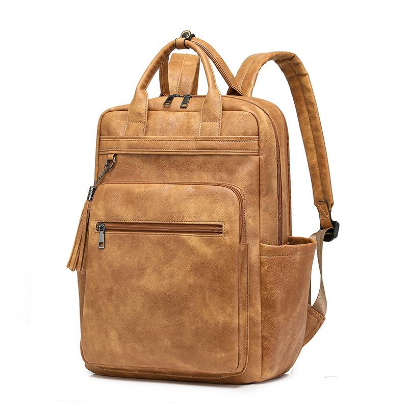 Ladies' Backpacks, Pu Large-capacity Business Bags, Computer Backpacks, Retro Backpacks, Women's Bags