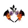 Dark Halloween Skull Headband Simulation Flowers Day of The Dead Headband  Festive Decorations